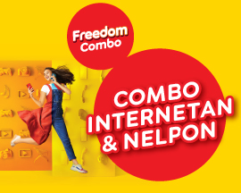 Kuota Indosat Freedom Combo Max - 4 GB + Unlimited Telp Sesama 30 Hari