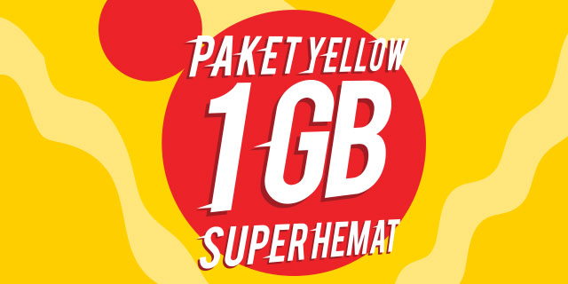 Kuota Indosat Yellow - Yellow 1 GB 1 Hari