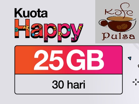 Kuota Three Happy Bulanan - 25GB 30 Hari