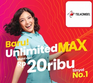 Kuota Telkomsel Tsel Unlimited MAX - UnlimitedMAX 53   GB