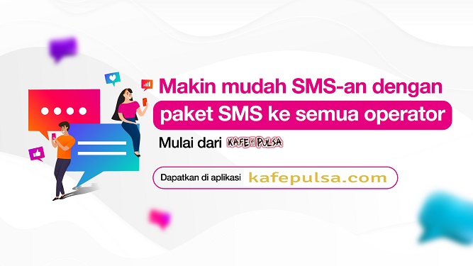 SMS & Telfon Tri SMS - 250 SMS All Operator 75 Hari